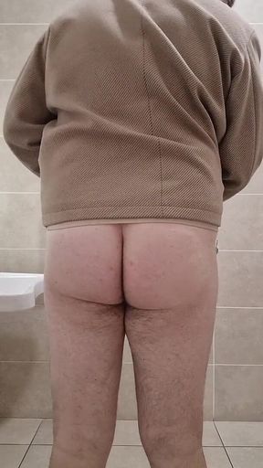 All Naked in Pubblic Bathroom