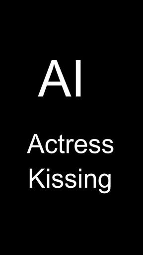 AI actress kissing