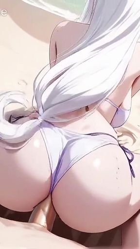 Emilia's Bikini Beach Seduction