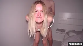 Large Butt Blond Manhandled In The College Dorm Bleached Raw - Mira David