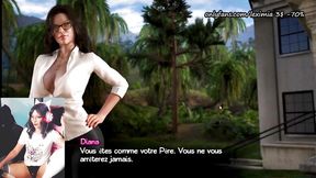 Ep 66 New 18+ teen scenes Emily and Alia Blowjob ( Video game )