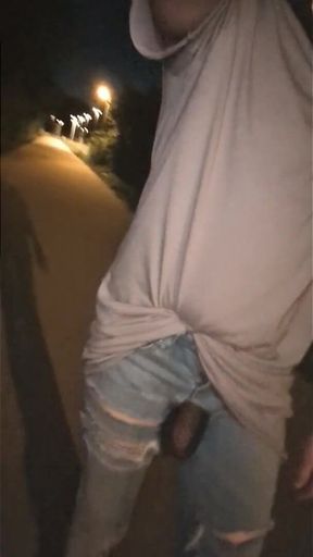 Walking Through the City in Bottomless Jeans
