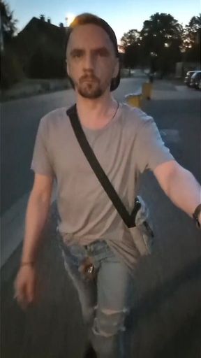 Walking Through the City in Bottomless Jeans