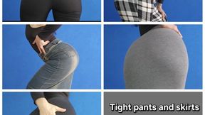 Bubble butt tight clothes ass tease