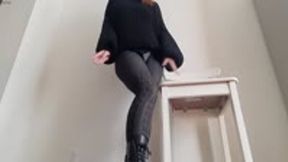 Fall Stocking Worship POV * Silent Tease