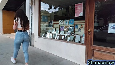 SHANAXNOW SMOKING FETISH BIG ASS WALKING IN TIGHT JEANS