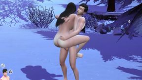 Sex on Winter Season Snowing
