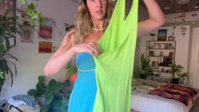 My Naughty Sundress Try On Haul Wearing Nothing Underneath