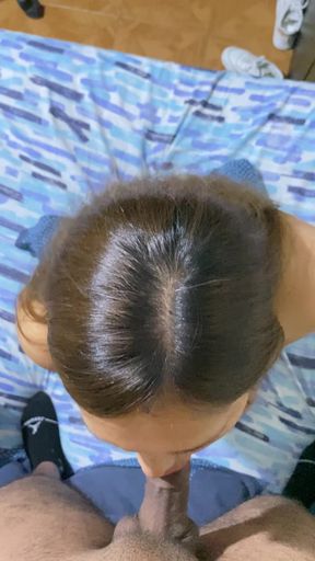 Cheating Milf Shared Wife Gives The Best Blowjob With Deep Throat Till She Swallows All The Cum