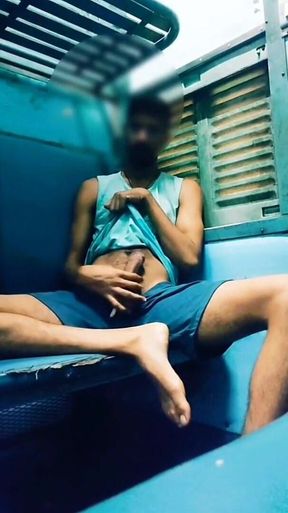 Teen Gay Fun in Train