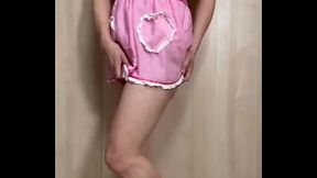 恥装 恥じらいのジュニア下着をつけて、アナルいじり、乳首いじりする