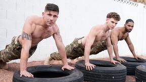 ”Intense Military Training Turns Into Sexy Gay Action!”