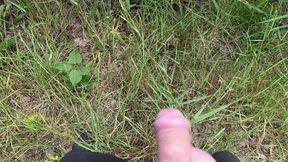 Pissing outdoors