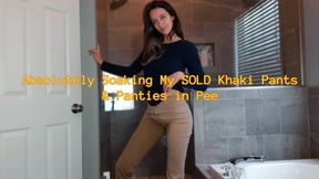 Sage Eldritch Absolutely Soaking SOLD Khaki Pants & Panties with Pee