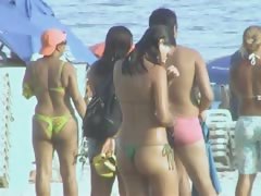 Showering off at the beach