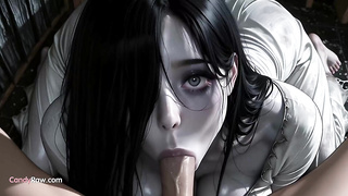 Gothic Stunner Deep-throats Man rod