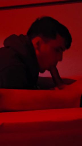 Gay Blowjob Reflections - Caught in the Mirror