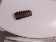 Pissing in Toilet While Twisting My Own Genitals; Playing w/My SexSleeve