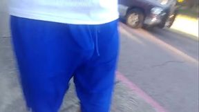 Curtis Jacobs from freeballing through the neighborhood showing off a thick cock for all to see.