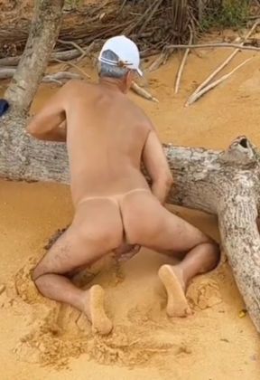 Ladysilva masturbating showing off her hot ass with tanned mark