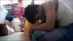 Indian Wife Romantic Kissing Ass