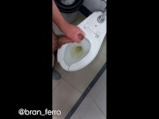 Jerking my Cock in Mall Bathroom, I Almost Cum There | Bran Ferro