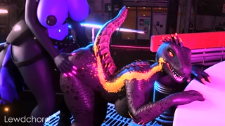 Furry Futa Highwire x Lizard