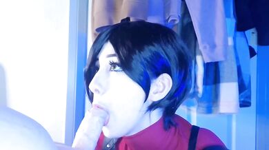 Ada wong uses Leon for sex, gives footjob and pounds big oiled ass