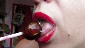 Oral fixation of my licking sweet close up custom video