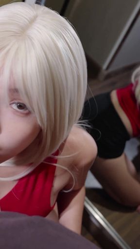 I Just Want to Make Sure He Can't Cheat When He Goes Out. Swallow & Sloppy Blowjob