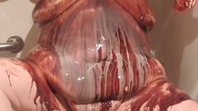 Bbwchocolate Milk Messy Play Then Wash It All Clean!