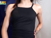 BRAZILIAN TRANSSEXUALS - Lanah Frias Toyed Her Tight Ass