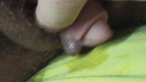 Big clit dick smashes sensitive transgender clit until messy orgasm