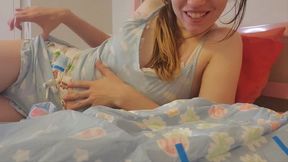 Morning Diaper Blowjob and Sex