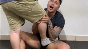 DANIEL IS BUSTED! BALLBUSTING DOM!