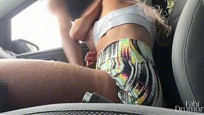 Hot Blonde MILF Sucks Cock and Gets Fucked Hard in the Car - Fabi Drumond