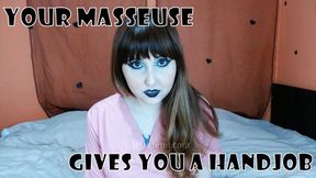 Masseuse gives you a Handjob