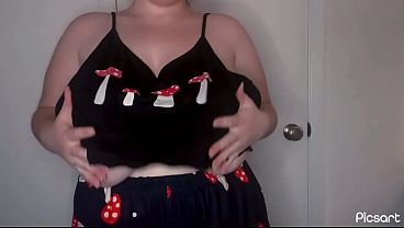 Tit bouncing and jumping jacks