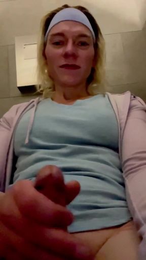 Epic moment from &quot;Sexy trans woman plays with herself in public bathroom stall at a target restroom&quot;