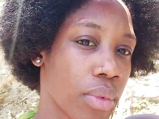 Black Playgirl Stranded On An Island