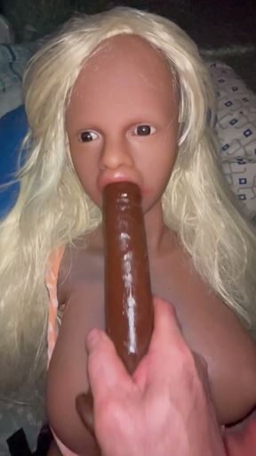 Shemale Sextoy cum in her ass   Clip 1