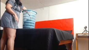 Stepmother Sorts Clothes and Gets Fucked by Surprise