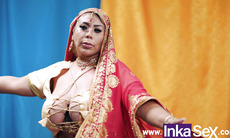 Chudai – A busty Indian stepmother fucks her stepdaughter’s boyfriend and lets him fill her pussy with cum.