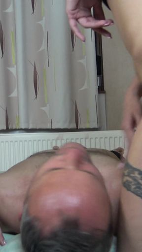 Double blondie stifling and ass face jumping!