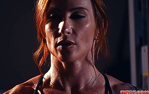 Lucky stud bangs hot sexy milf Sophia Locke at the gym