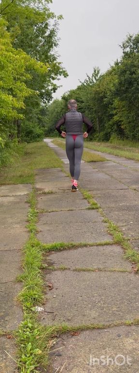Walking Outside in My Thong