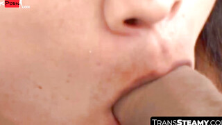 TransSteamy.com - Jessica Ninfeta's raw pounding and cum spraying glory