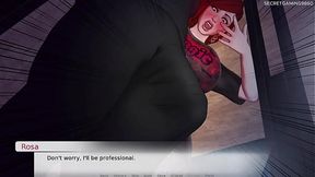 Busty MATURE mouths tenant's massive cock in 3D hentai game