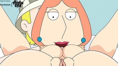 Jeff fucks Lois in Family Guy cartoon hentai