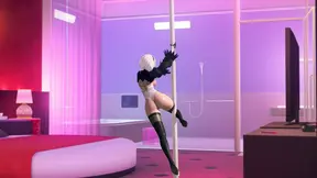 2B Nier: Private Strip Dance in 3D HD Animation